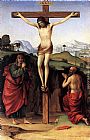 Jerome Canvas Paintings - Crucifixion with Sts John and Jerome